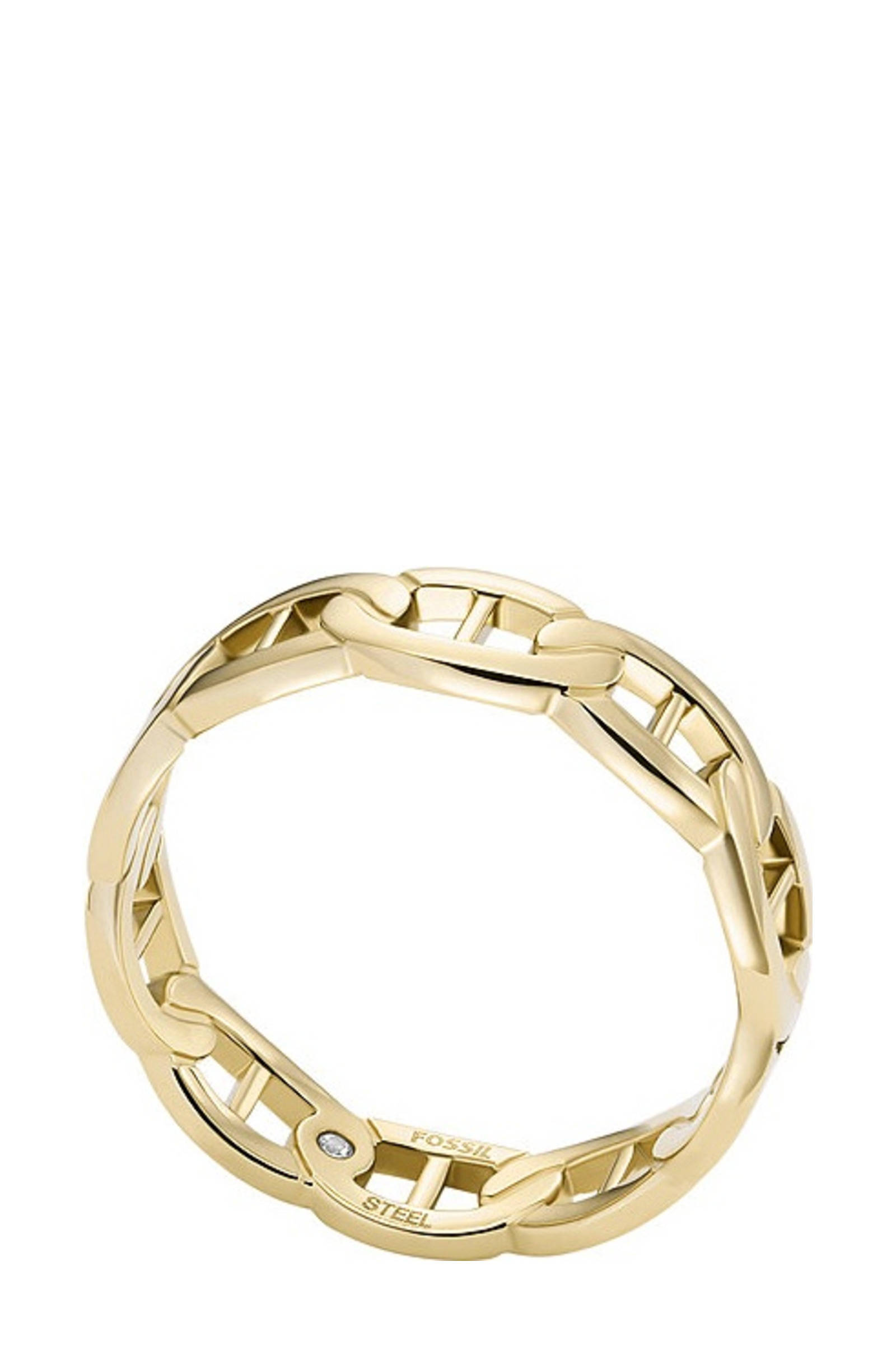 Fossil ring JF047827106 Heritage goudkleur