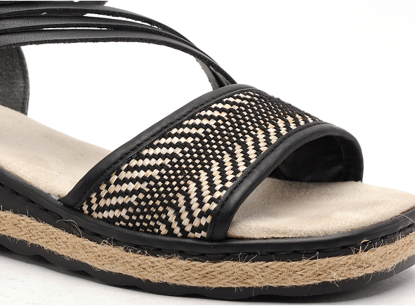 Rieker nu pieds plats femme 61764 noir