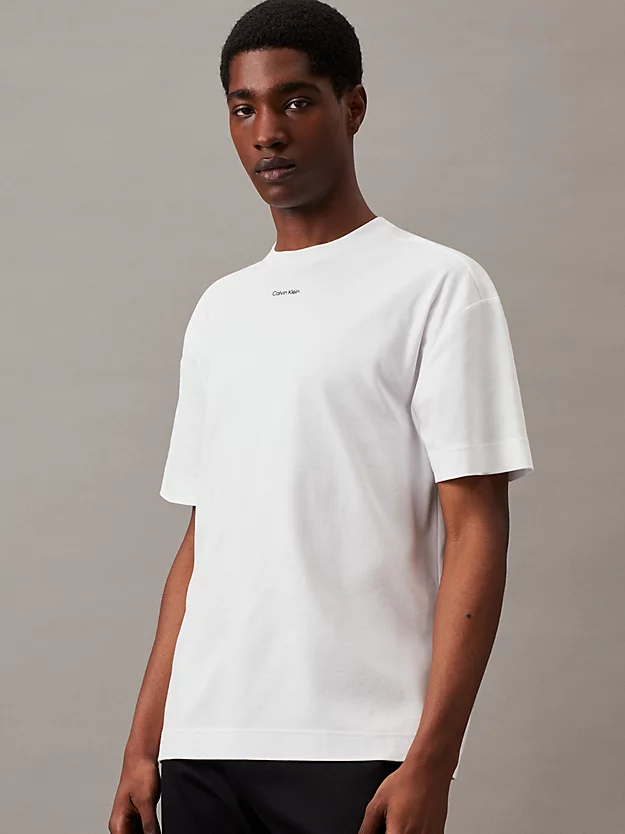 Camiseta de algodão com logotipo