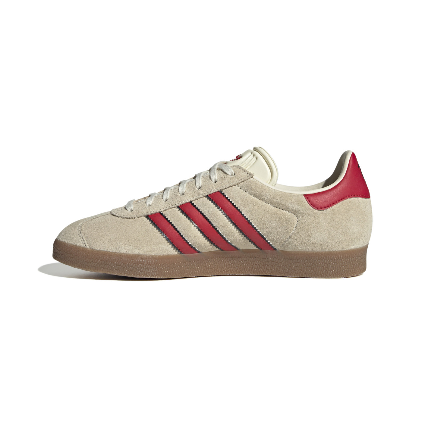 Adidas Gazelle Manchester United Terrace Icons Sneakers Beige Rood Zwart
