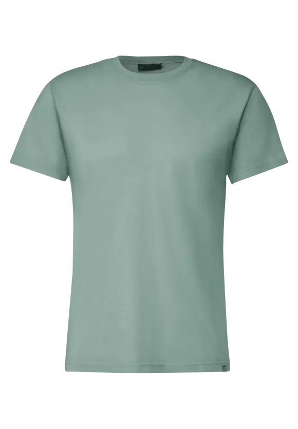 T-Shirt in gewaschener Optik - dust green
