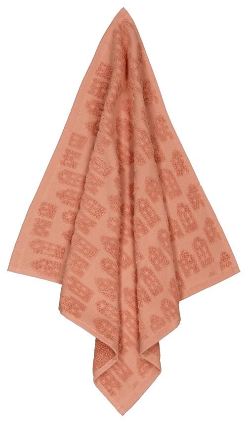 essuie-mains 50x50 coton rose maisons