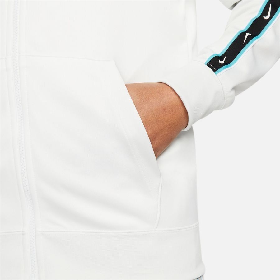 Nike Sweat à Capuche Sportswear NSW Repeat - Blanc/Bleu/Noir