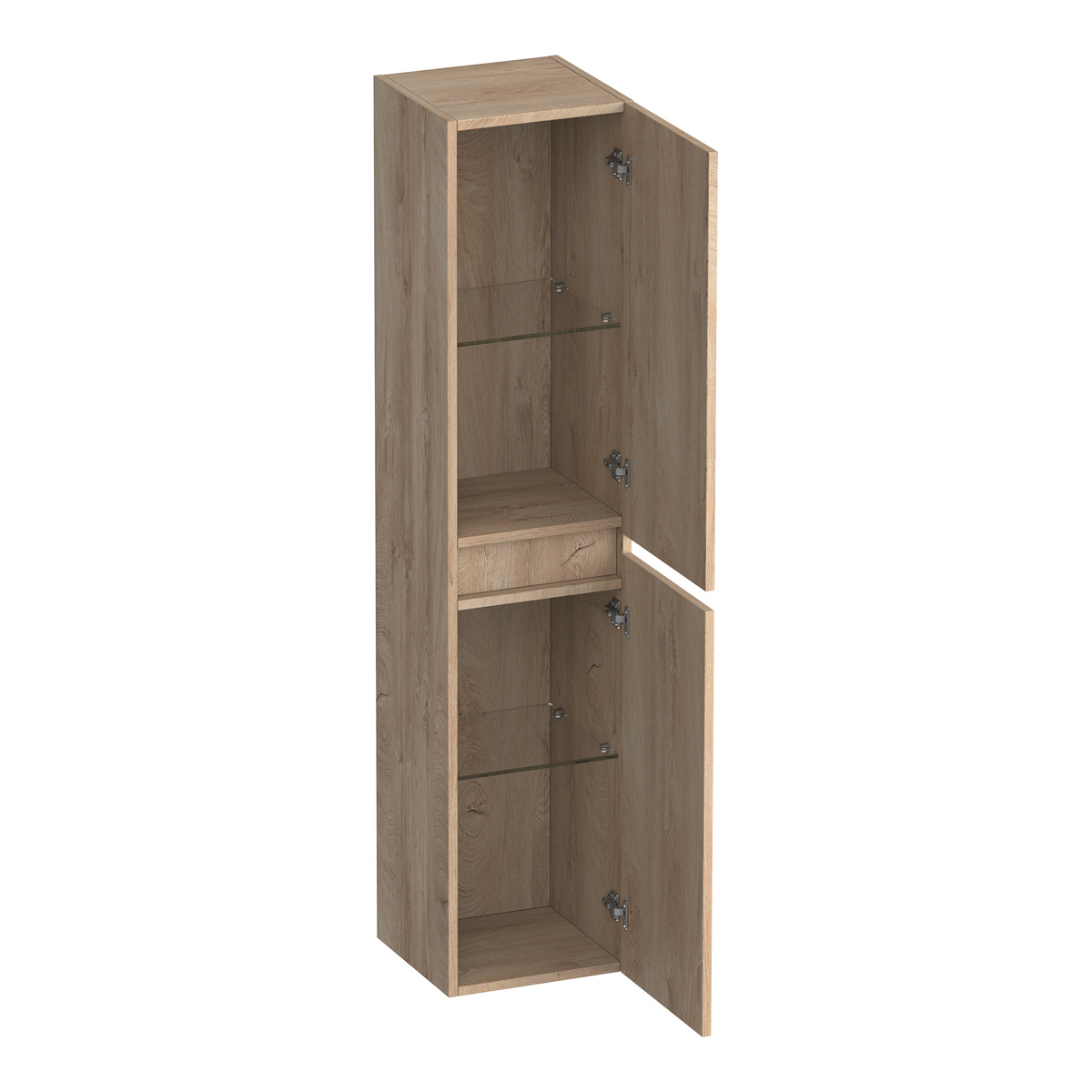 Brauer Joy Wavy hoge kast ribbelfront 160cm forest wheat