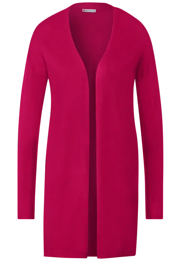 Langer Cardigan - firefly red