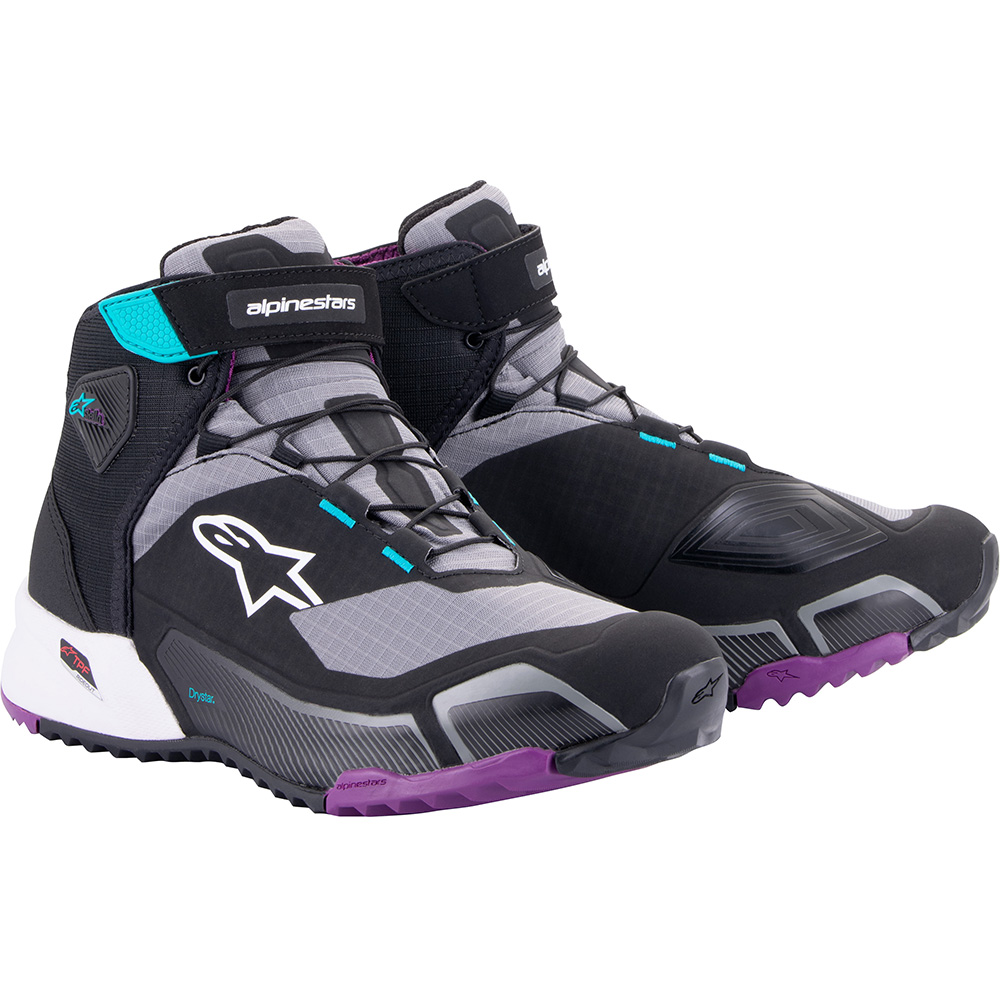 Alpinestars - Baskets femme CR-X Women's Drystar® Noir / Gris / Turquoise