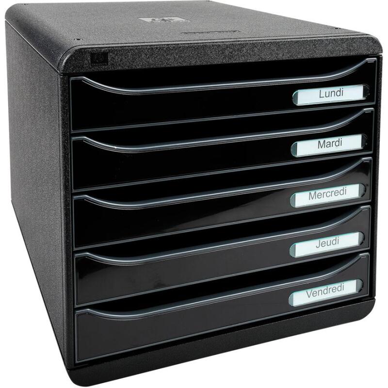 Module de classement Big Box Plus 5 tiroirs Glossy