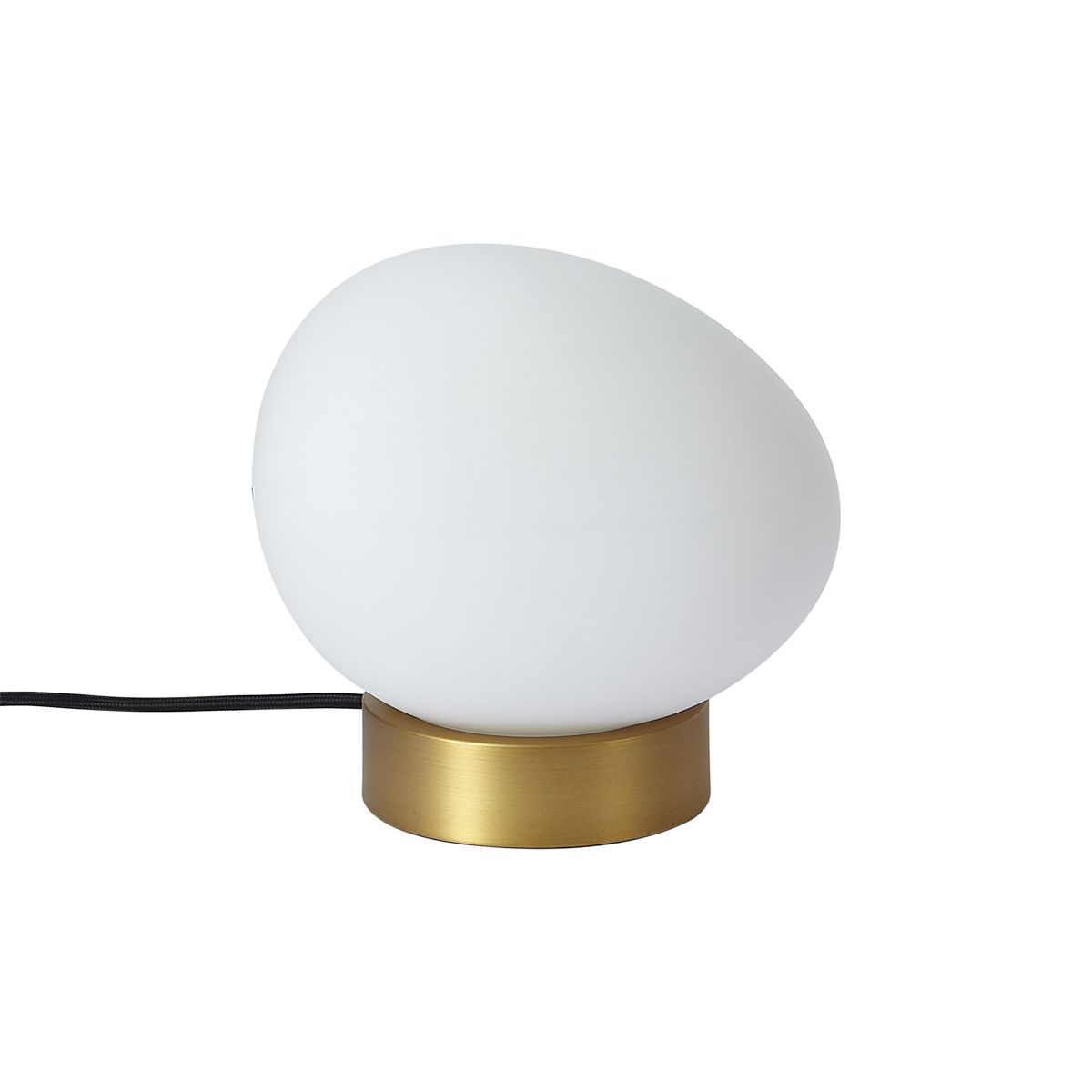 Design tafellamp messing met opaal glas - Sally