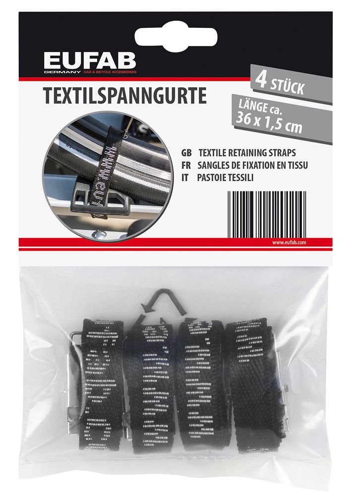 Eufab Textilspanngurt (4er-Pack) kaufen | Bike-Discount