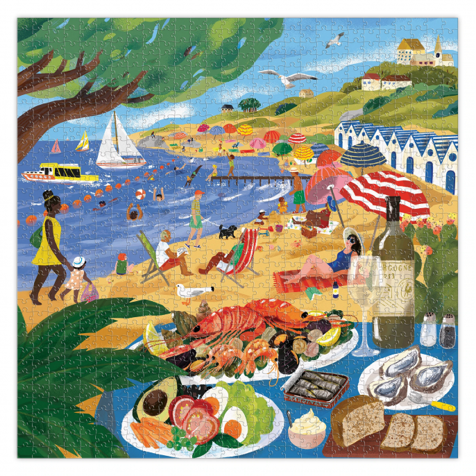 Puzzle : 1000 pièces - Beach Umbrellas