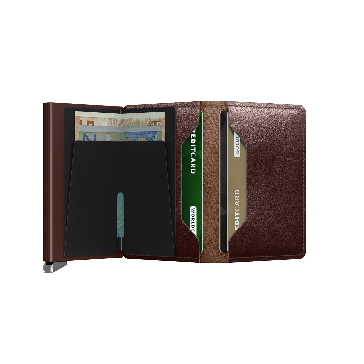 Secrid Slimwallet Portemonnee Dusk dark brown