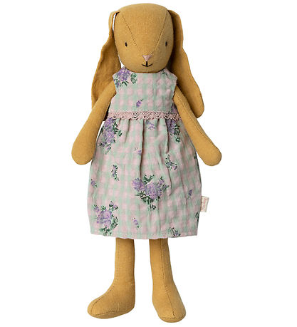 Maileg Kaninchen - Kleid - Matt Gelb - Gr. 2
