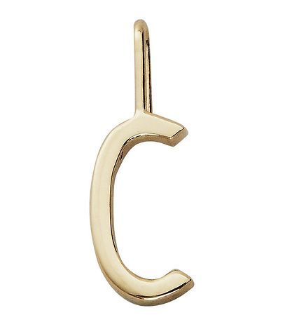 Design Letters Anhänger für Halskette - C - 18 Karat vergoldet