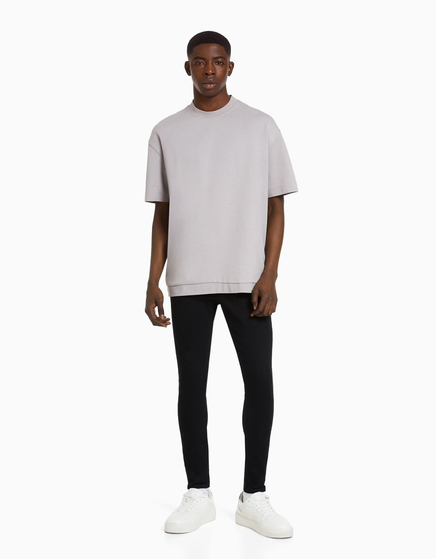 calças jeans super skinny