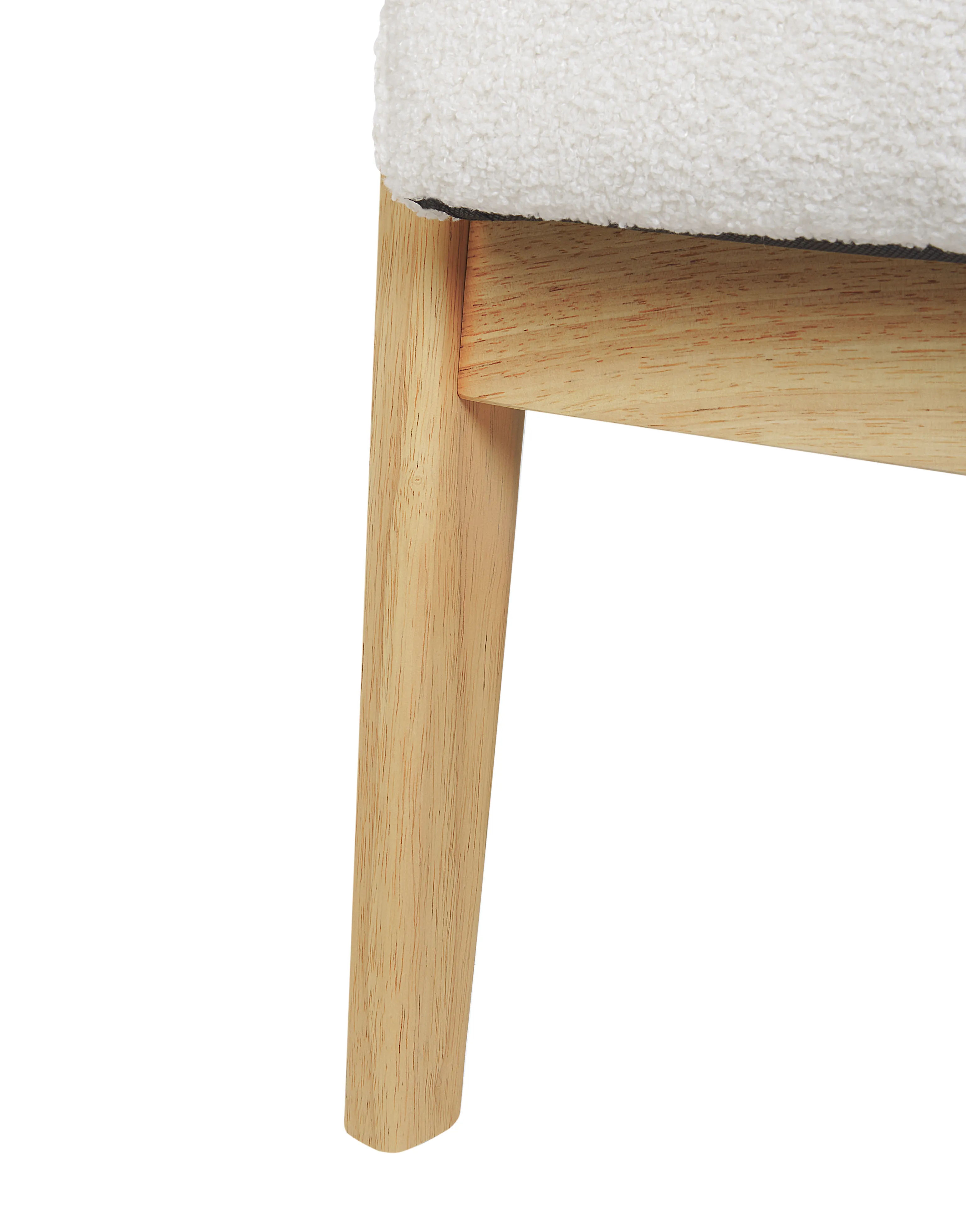 Fauteuil LEKNES Bouclé Gebroken wit