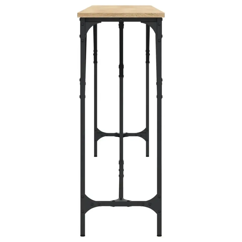 vidaXL - Consoletafel - Sonoma eiken - Bewerkt hout - 200x29x75 cm
