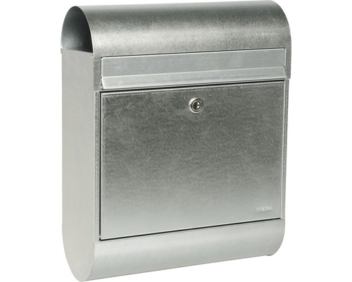 MEFA Brievenbus, gegalvaniseerd staal, BxHxD 350/450/150 mm, Ruby 866, gegalvaniseerd, toegang aan de voorzijde met klep en krantenhouder