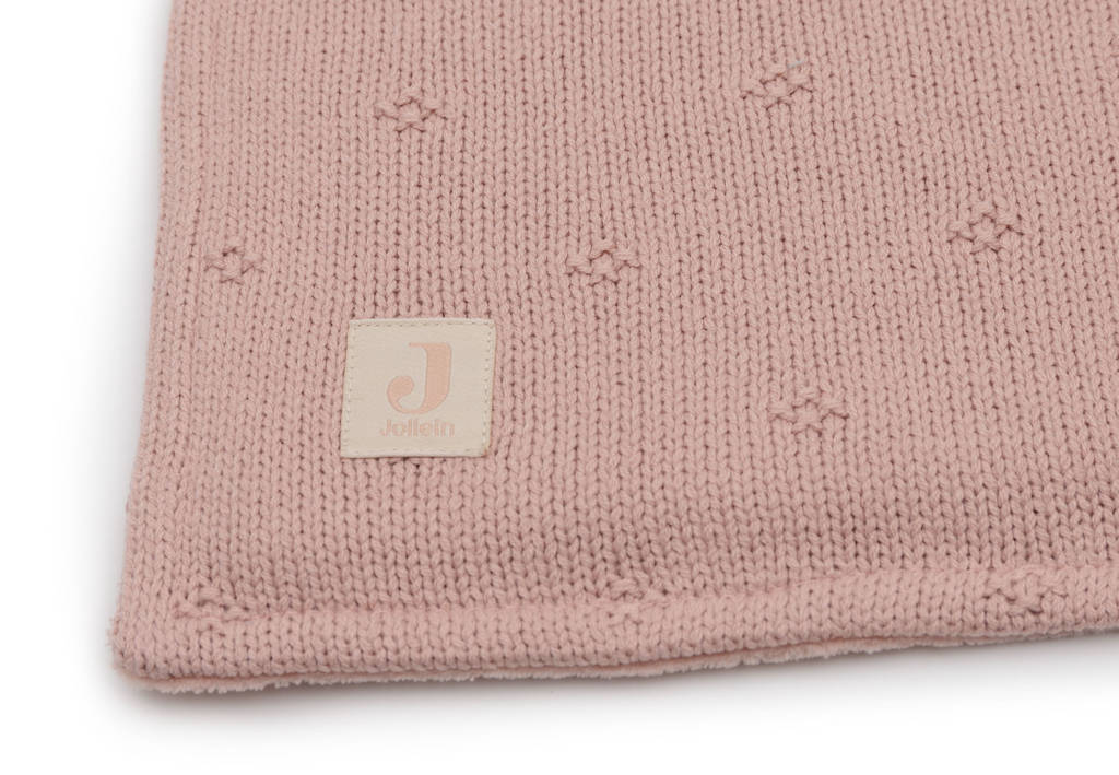ledikant deken Cosy Knit - Wild Rose/Velvet