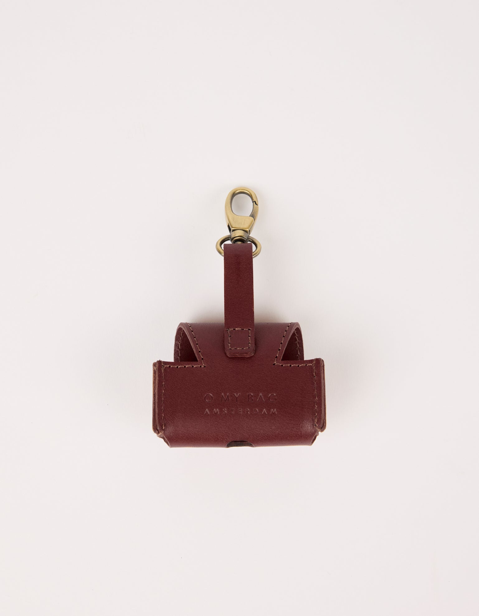 Airpods Case - Dark Cherry Classic Leather