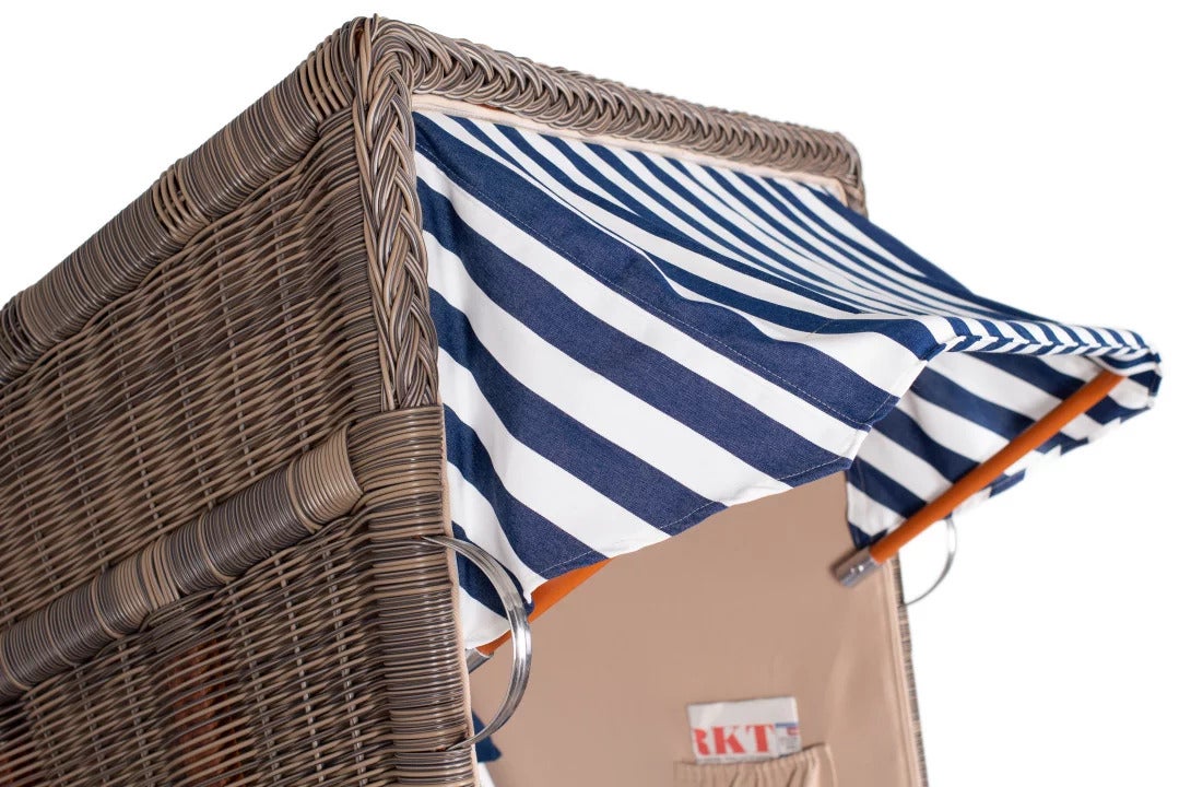 Strandstoel Nordstrand Single Mahonie PE grijs Design 518