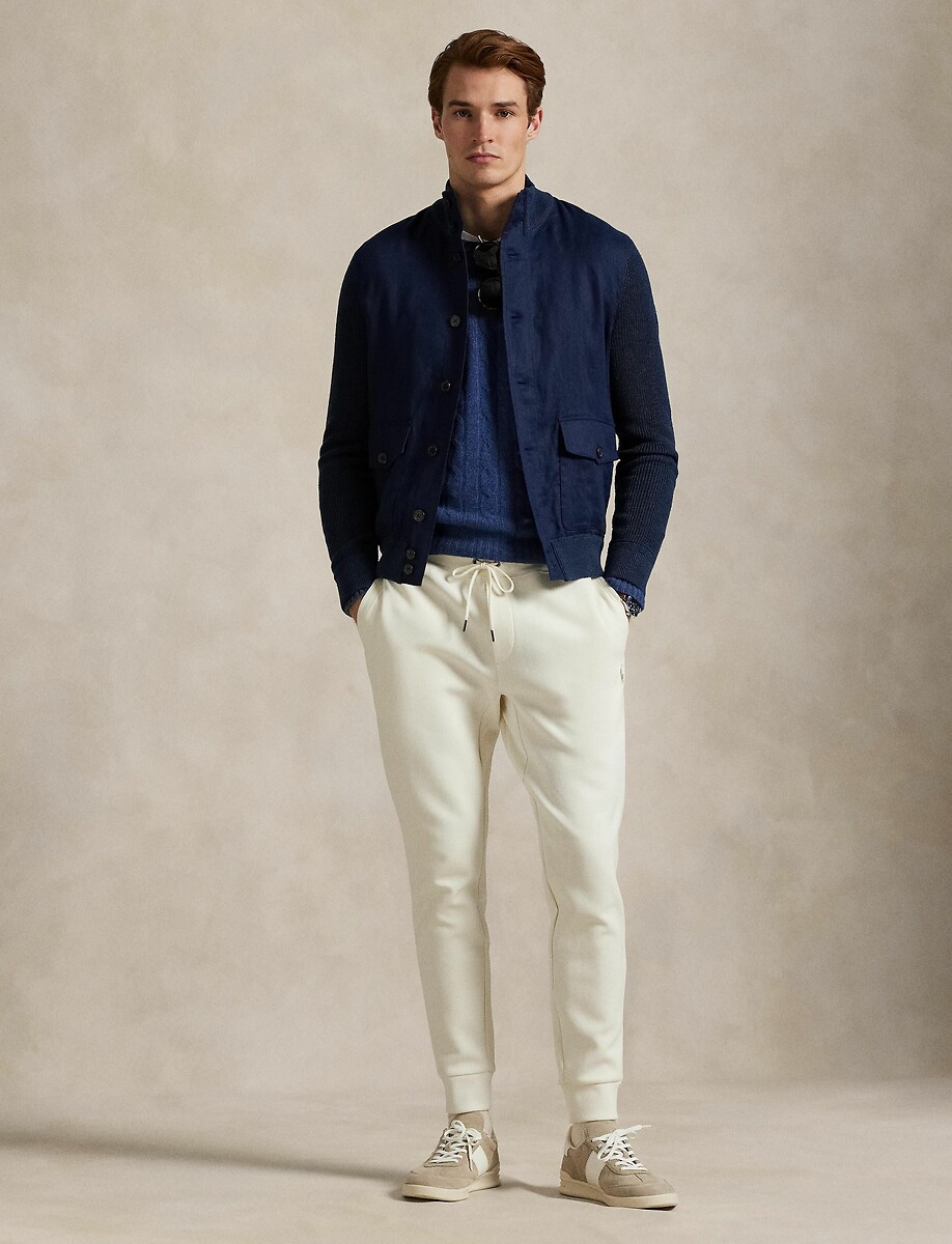 POLO RALPH LAUREN<br>Calças esportivas de malha dupla