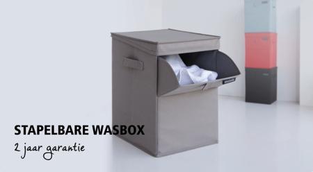 Wasbox stapelbaar, 35 liter - Grey