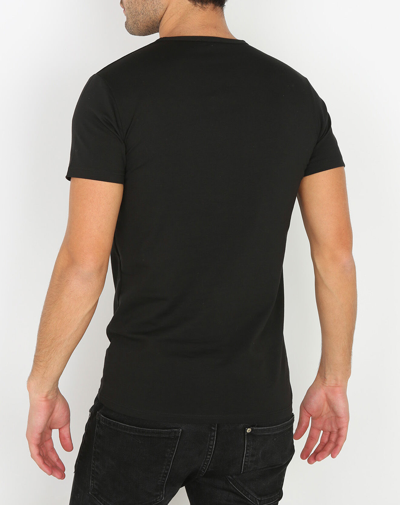 Mare T-Shirt Col V noir