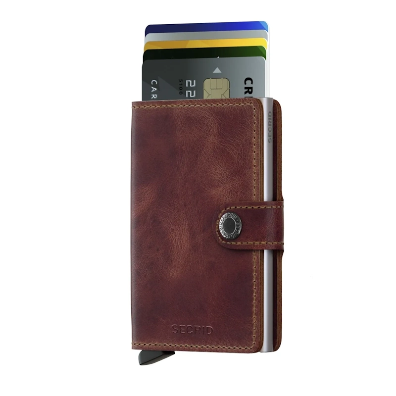 Secrid Mini Wallet Vintage Brown