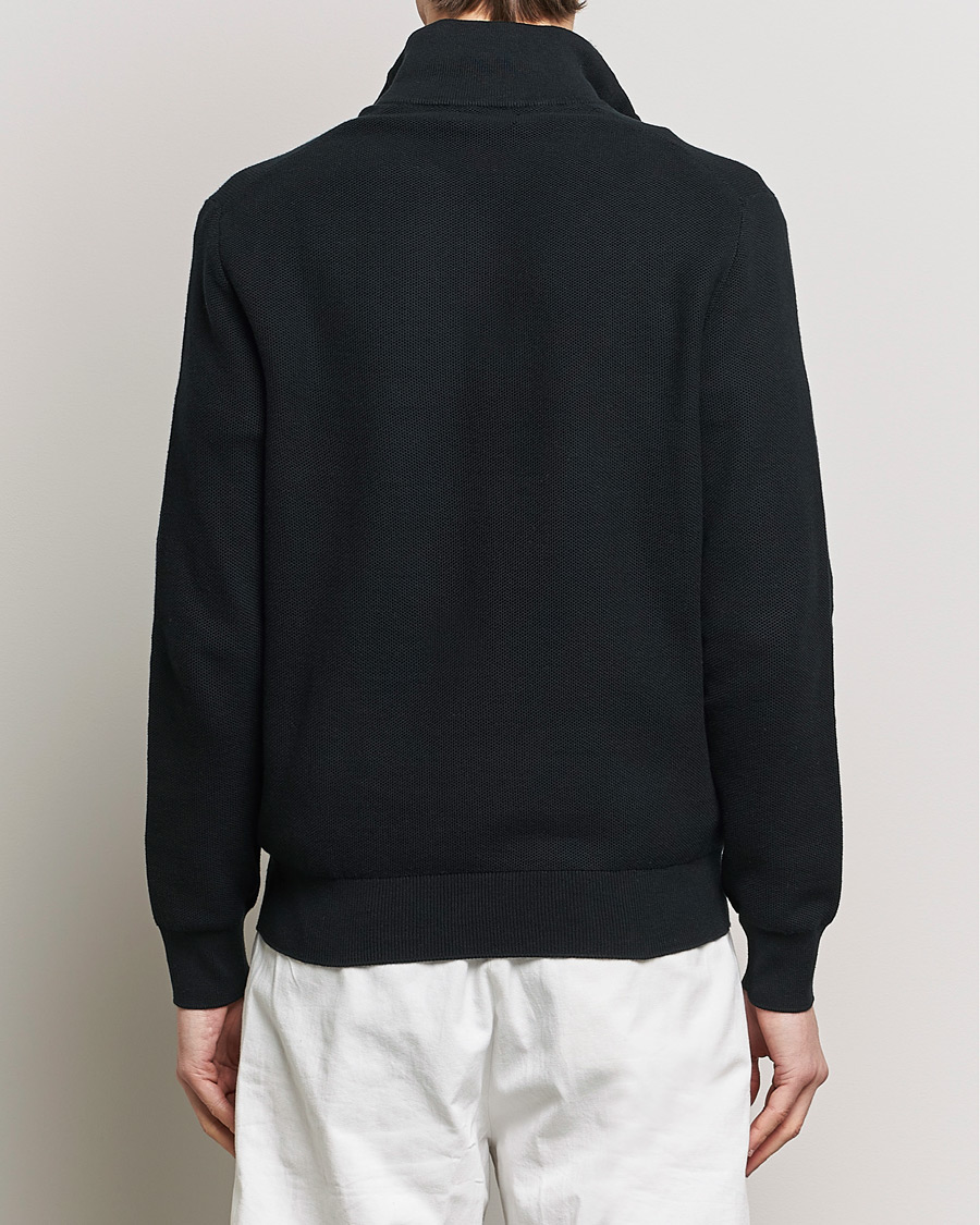 Polo Ralph Lauren Textured Half Zip Polo Black