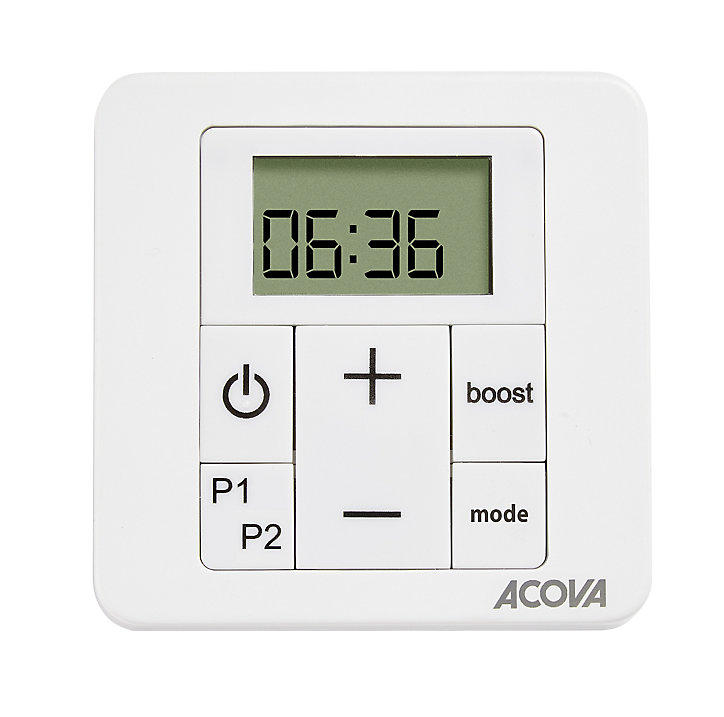 Sèche-serviettes soufflant électrique Acova Astrakan +Air 500 + soufflerie 1000W grey aluminium