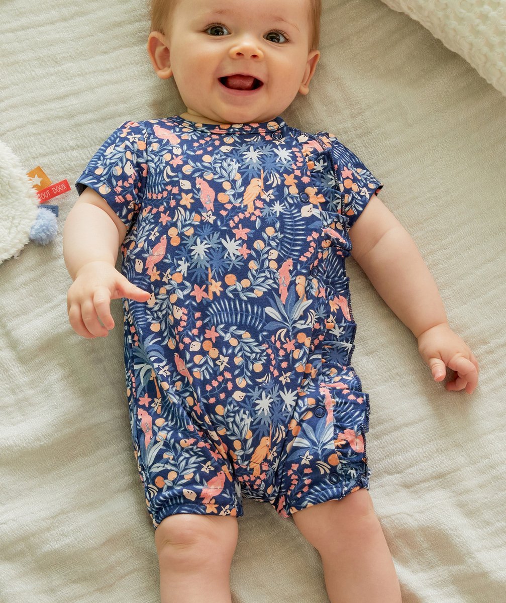 LE DORS BIEN SHORT IMPRIMÉ TROPICAL EN COTON BIOLOGIQUE