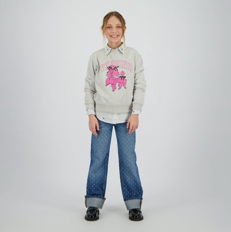 Vingino - Nirone - Sweater - Grijs Melange