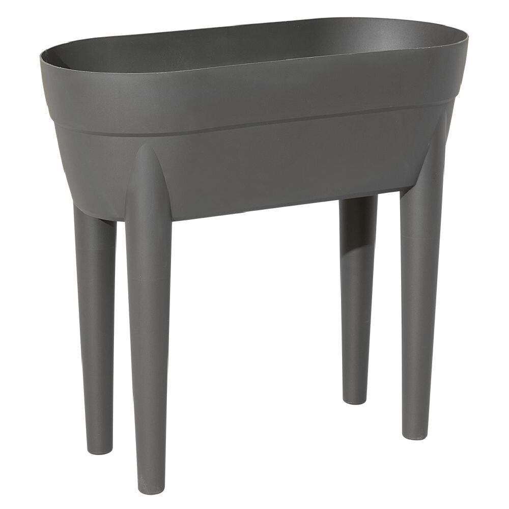 Jardinière haute Osaka plastique gris anthracite 48L