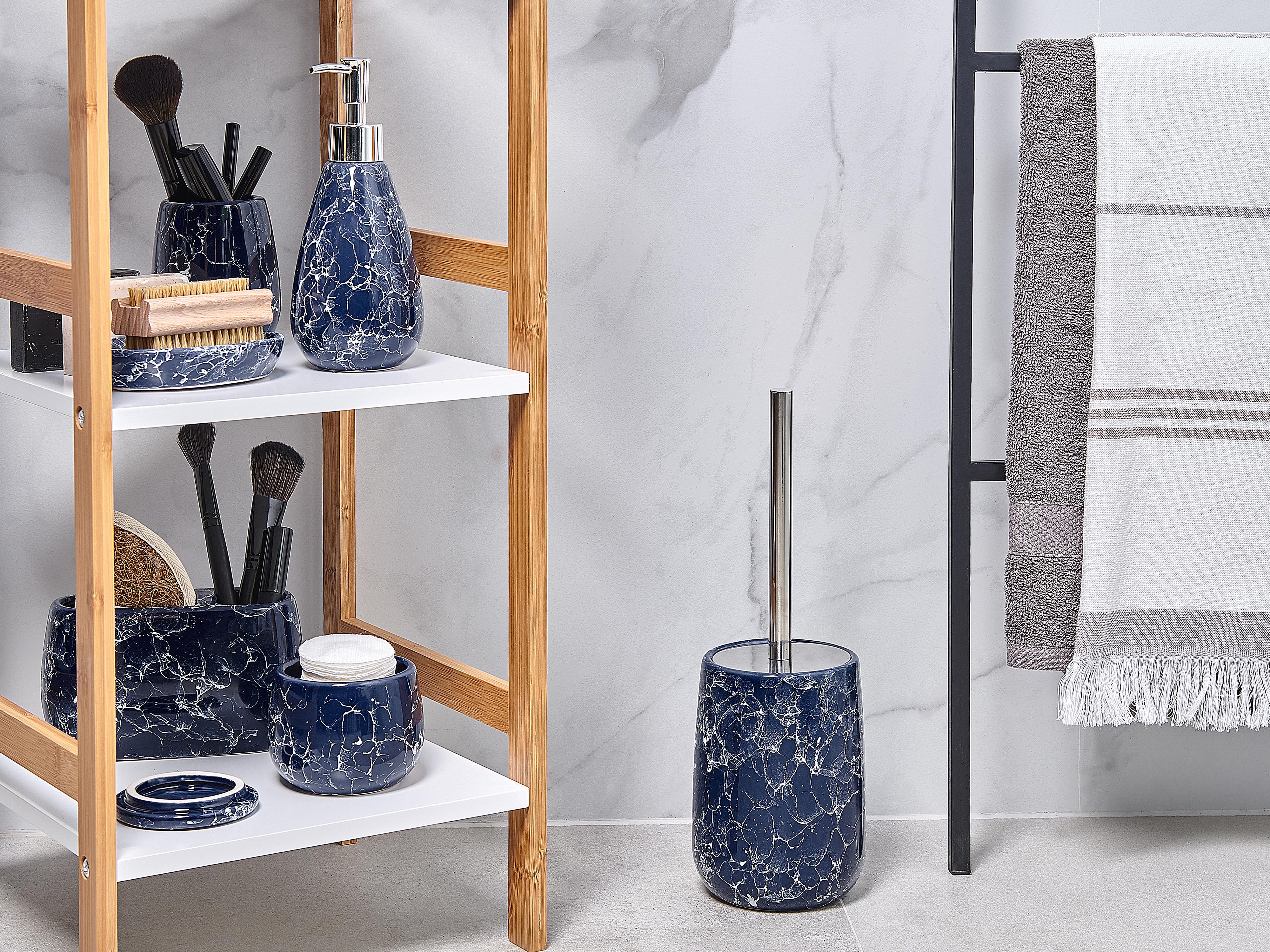6-delige badkameraccessoireset ANTUCO Keramiek Blauw