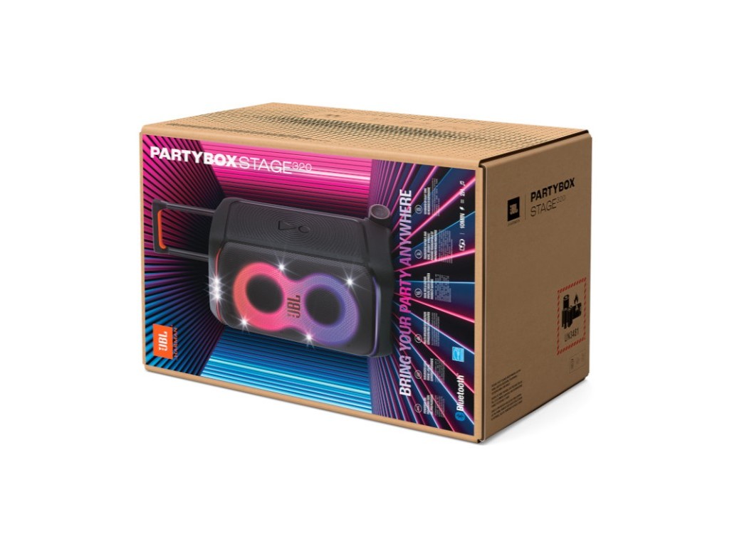 COLUNA ALTA POTÊNCIA JBL PARTYBOX STAGE 320 240W AUT 18H