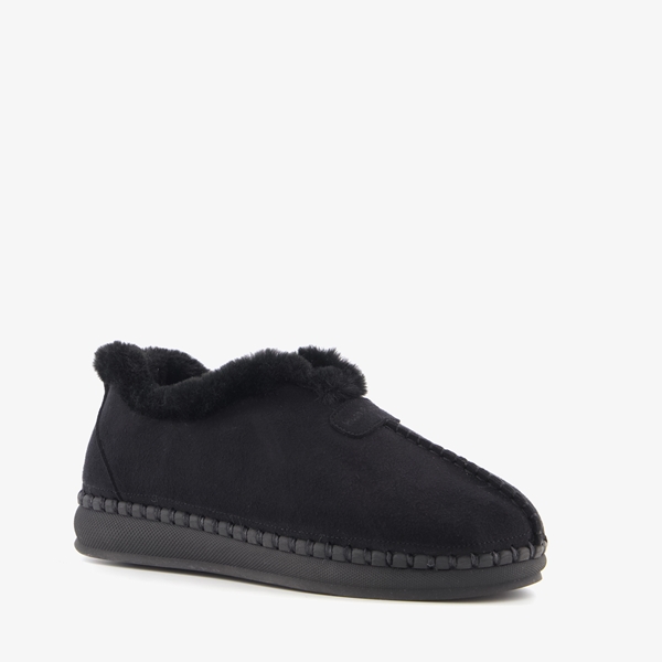 Hush Puppies gevoerde dames pantoffels zwart