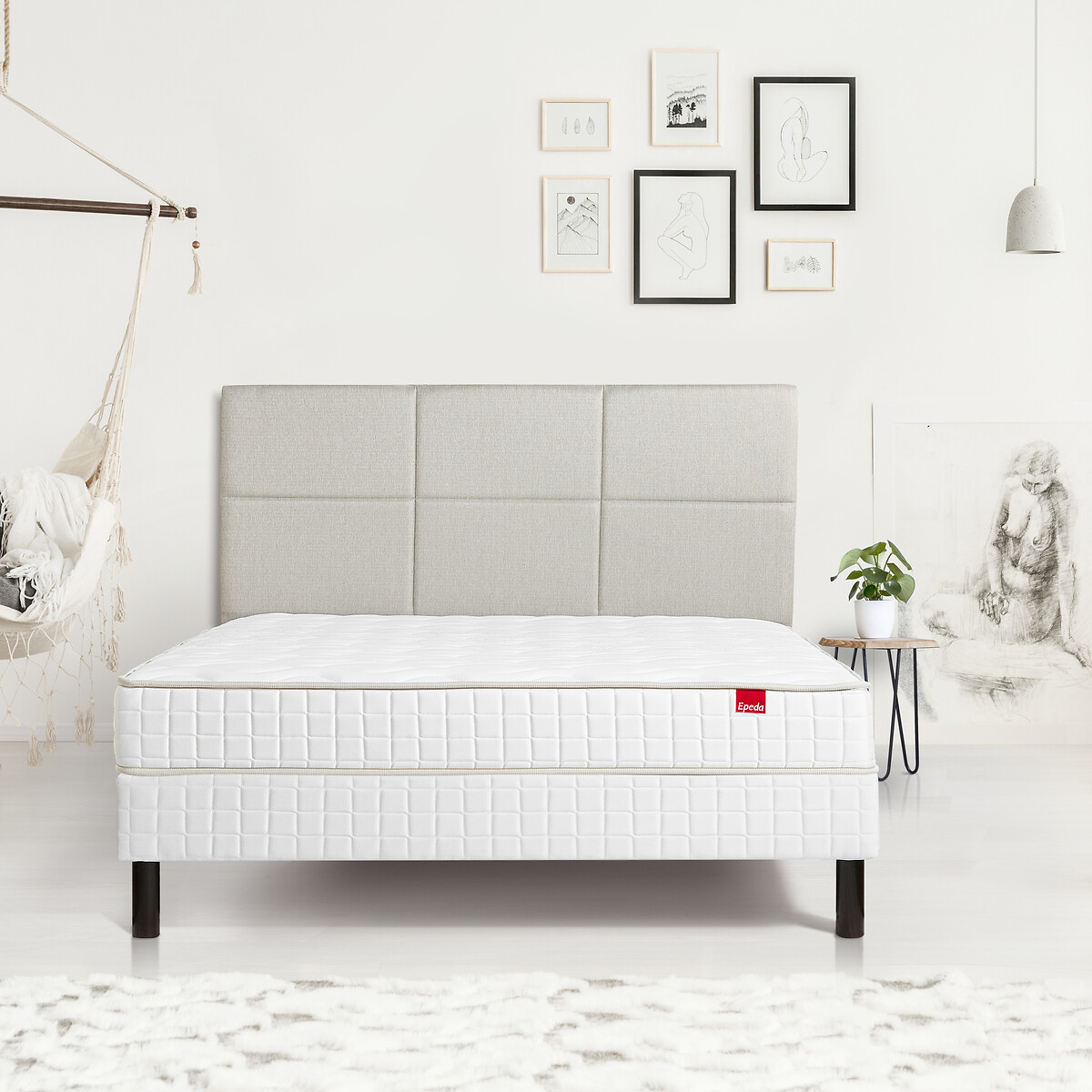 EPEDA<br>Ensemble matras met veren l'Originel + beddenbodem