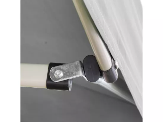 Gazebo pliant pliable 3 X 3 Blanc recouvert de PVC imperméable EXPO