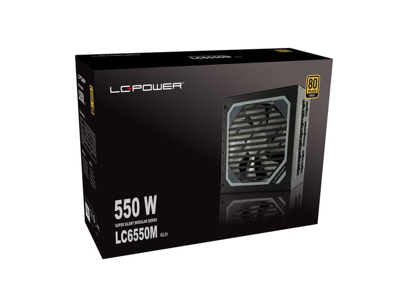 LC-Power Netzteil LC6550M V2.31 550 W Super leises und vollmodulares Netzteil
