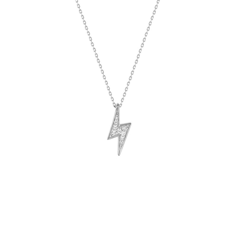 Collier Femme - Oxyde de zirconium - Argent 925 - Longueur : 42 cm