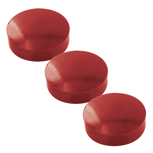 8 aimants ronds Ø 30 mm rouge