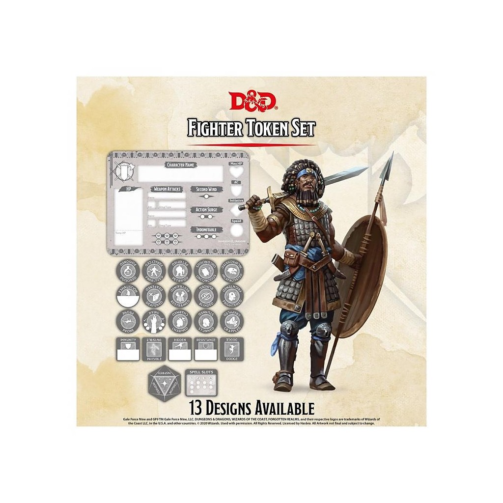 D&D - Fighter Token Set
