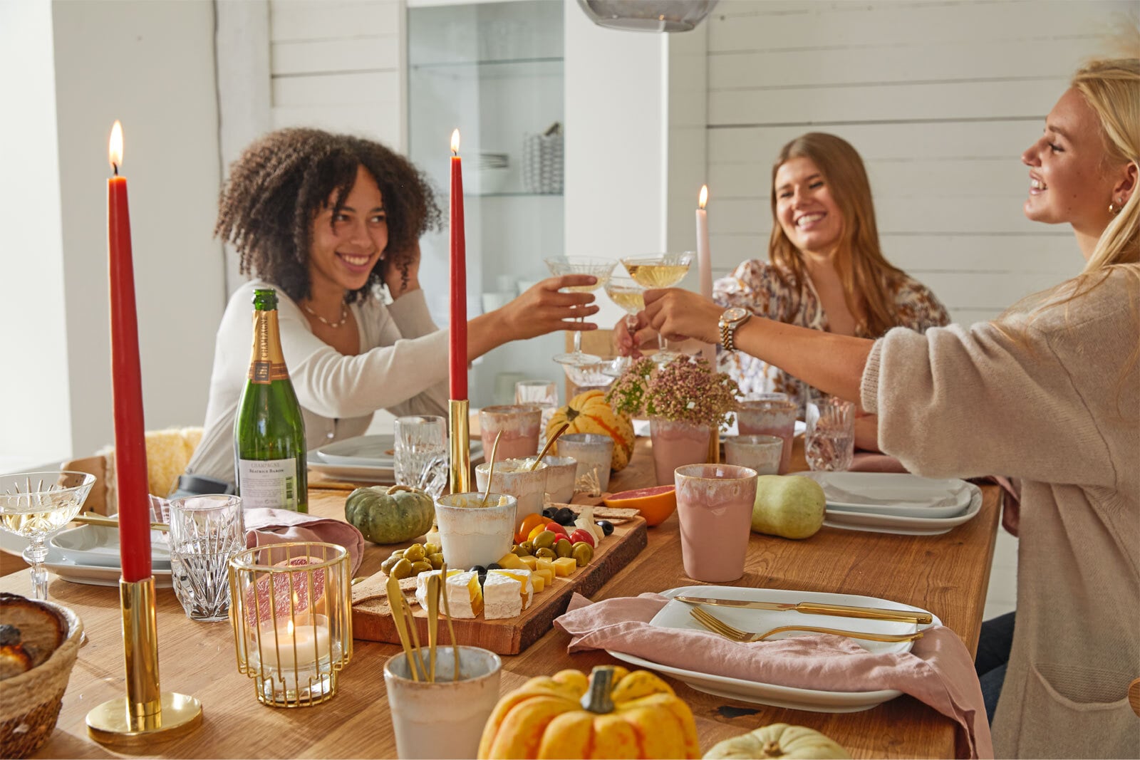 JUSTINUS Besteck-Set JOY 24-teilig Edelstahl goldfarbig