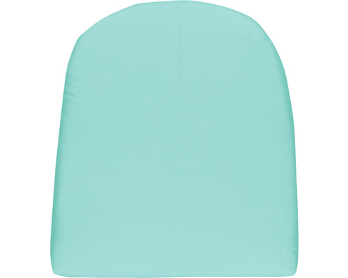 LOOK afgerond zitkussen, 43 x 48 x 4 cm, polyester, turquoise