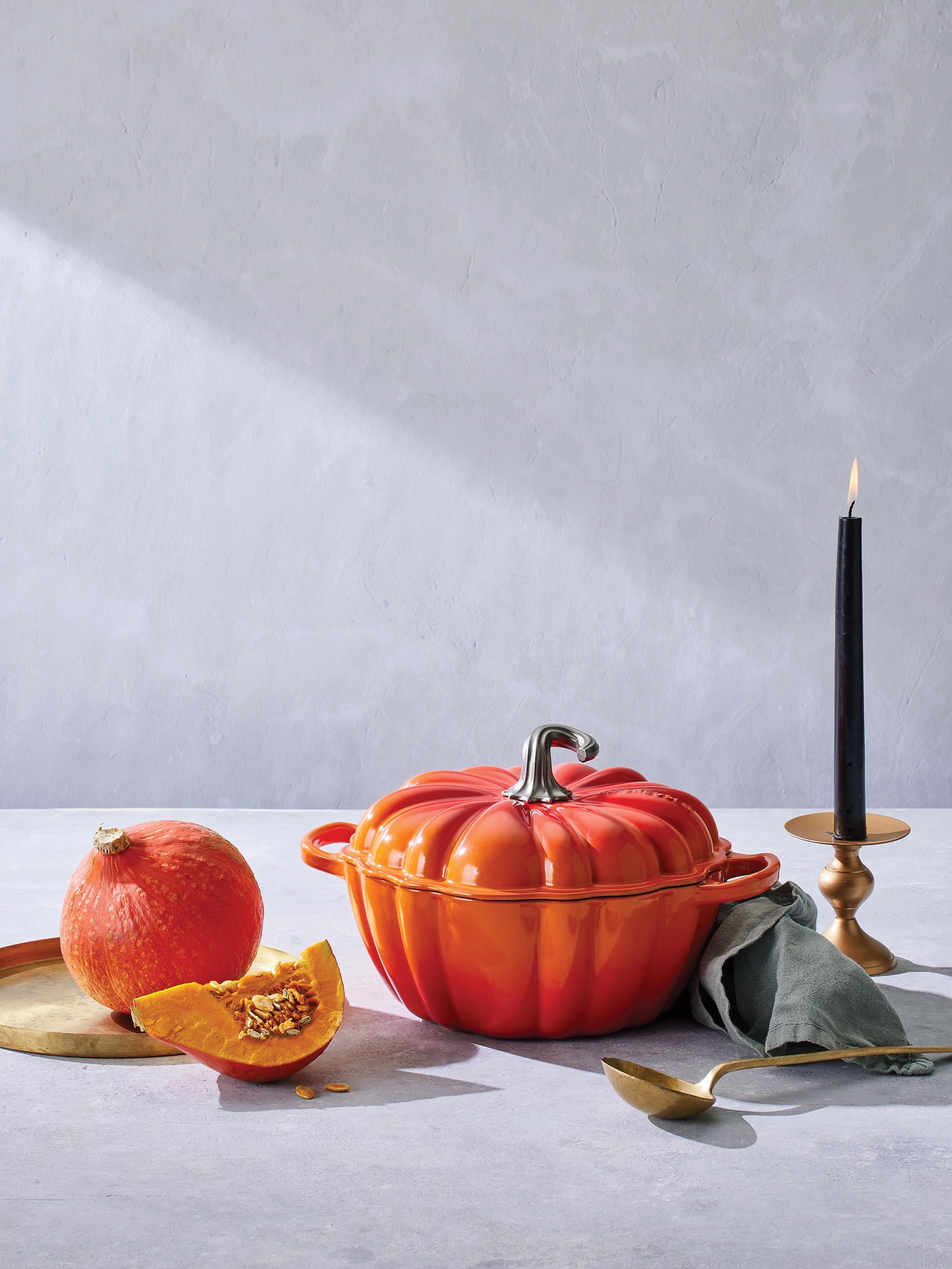 Ronde braadpan Signature Pumpkin van gietijzer