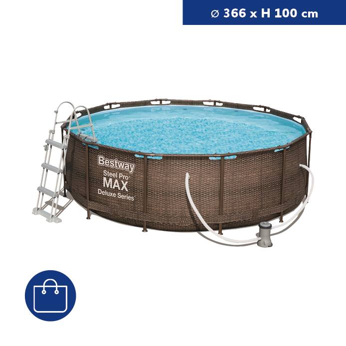 Bestway® Steel Pro MAX™ Aufstellpool-Set mit Filterpumpe