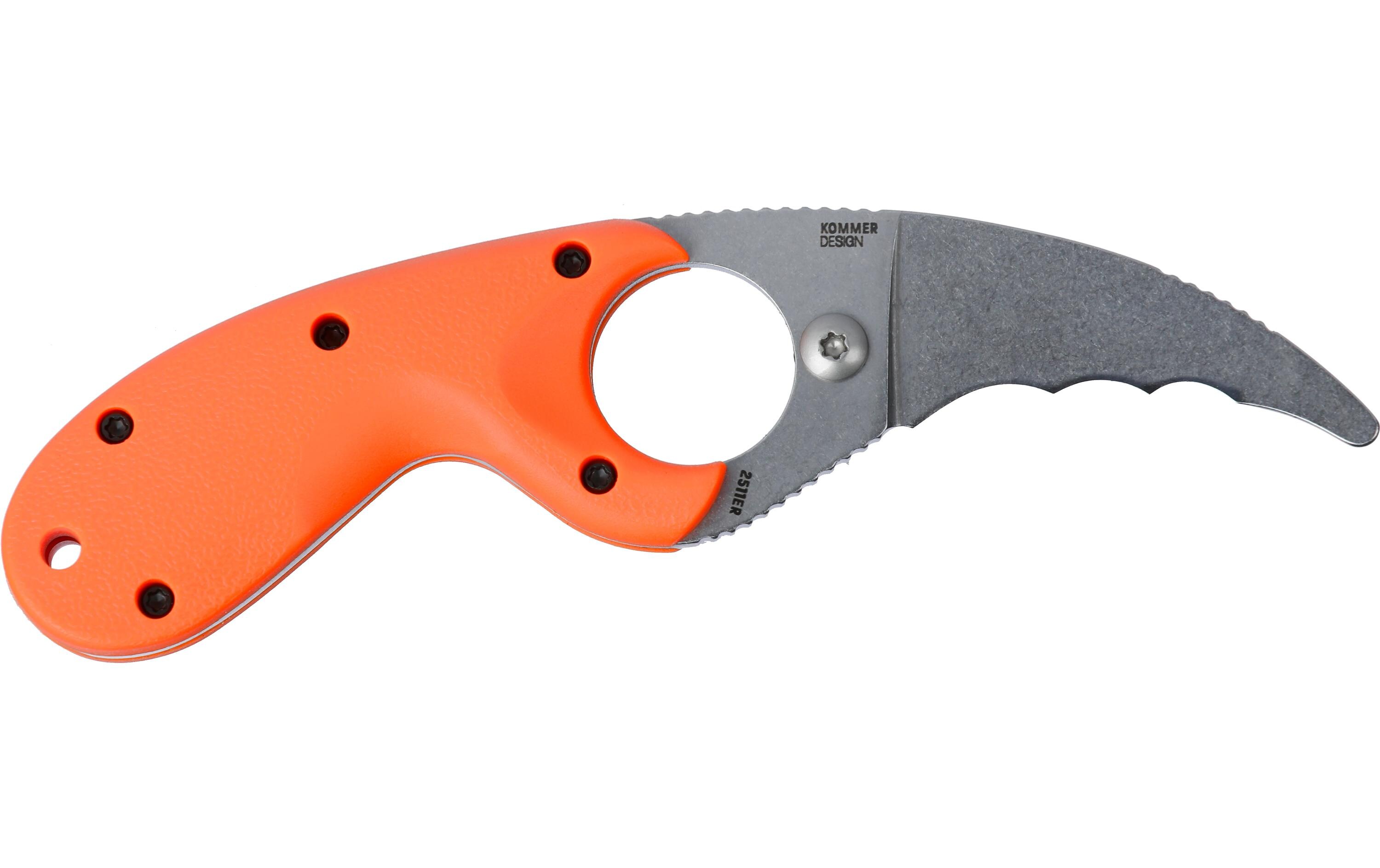 Taschenmesser Bear Claw Fixed OrangeCRKT 2511ER Kampf-/Taktikmesser Claw Überlebensmesser