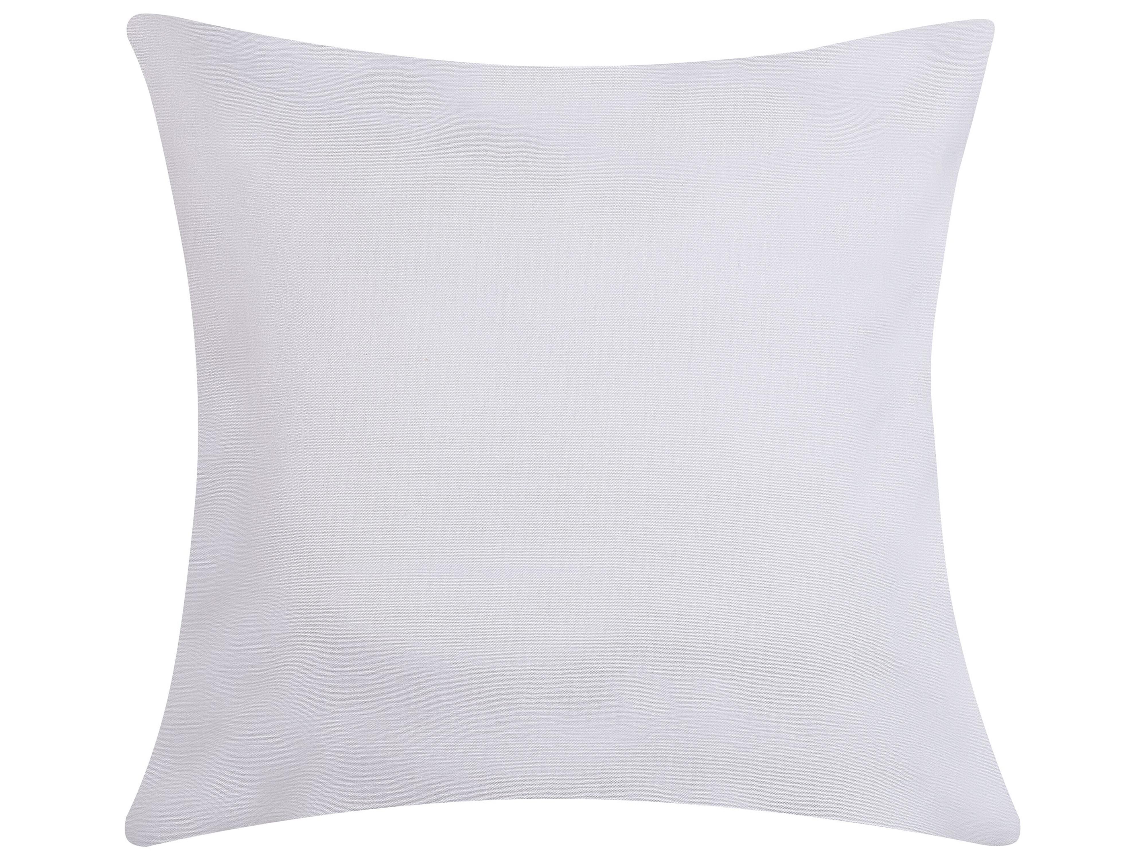 Set van 2 sierkussens ABELIA Katoen 45 x 45 cm Zwart/wit abstract patroon