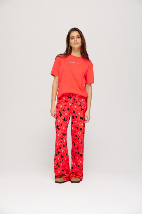 Harper & Yve rode dames t-shirt