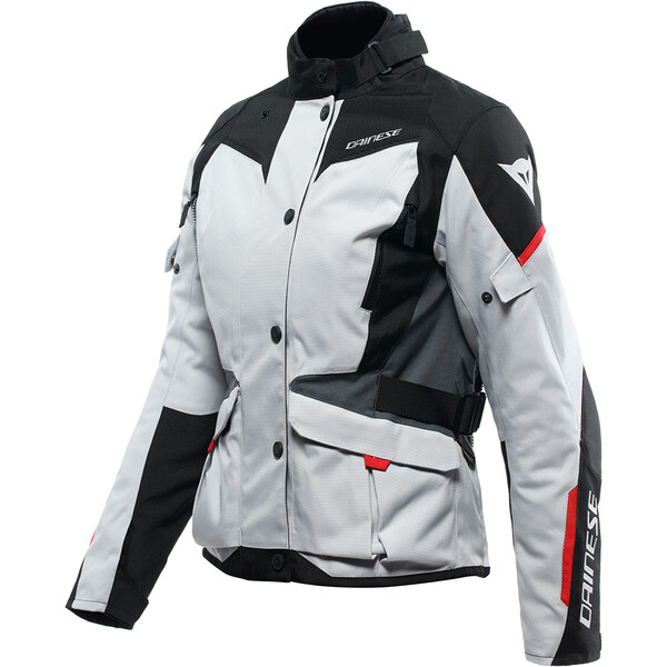 Dainese - Veste femme Tempest 3 D-Dry® Lady Gris Clair / Noir / Rouge